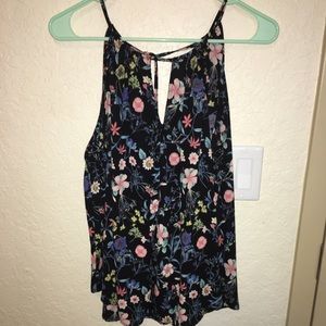 Francesca's floral printed shirt